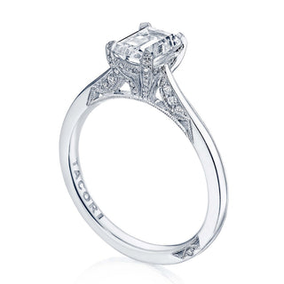Emerald Solitaire Engagement Ring