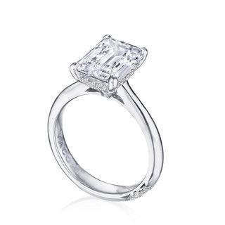 Emerald Solitaire Engagement Ring