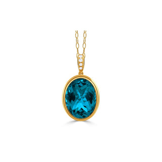 Doves by Doron Paloma London Blue Pendant P10725LBT-Y