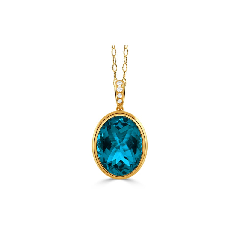 Doves by Doron Paloma London Blue Pendant P10725LBT-Y