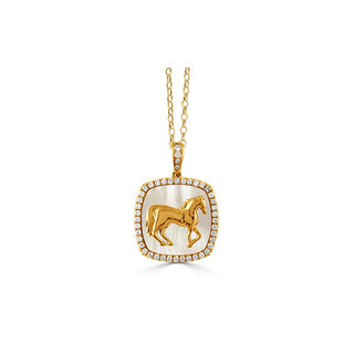 Doves by Doron Paloma Equestrian Necklace P10764WMP