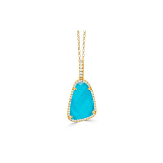 Doves by Doron Paloma St. Barths Pendant P7275TQ-1-Y
