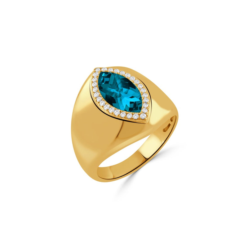 Doves by Doron Paloma London Blue Fashion Ring R11483LBT-Y
