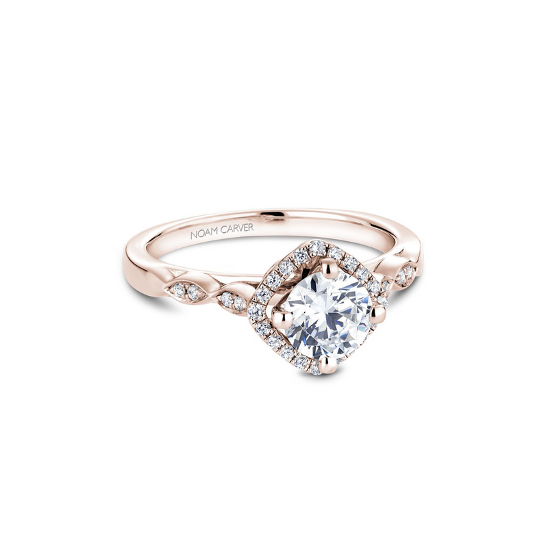 Noam Carver Floral Engagement Ring B084-01RA