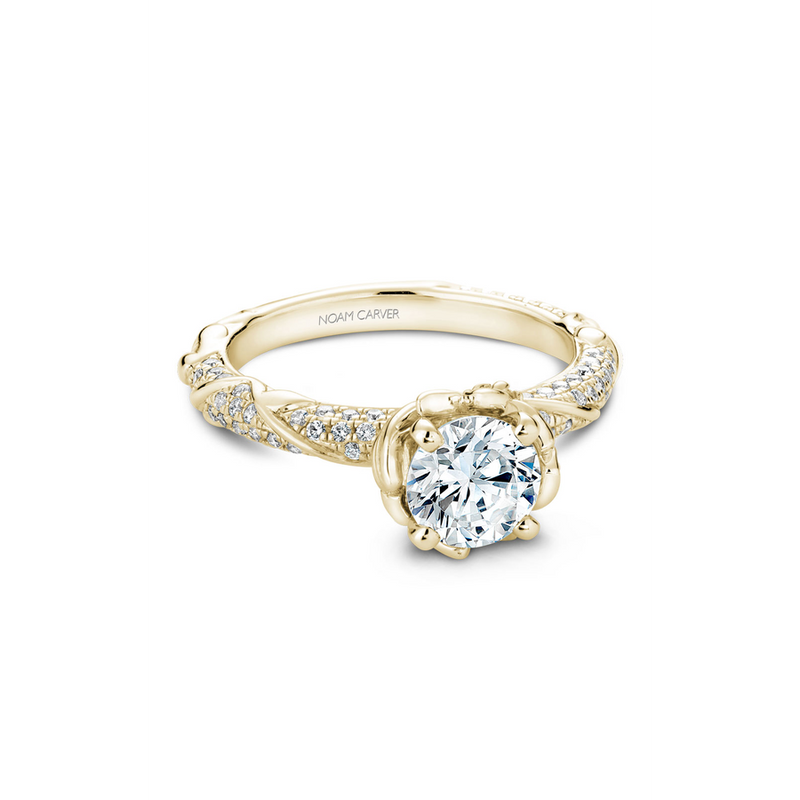 Noam Carver Floral Engagement Ring B081-02YA