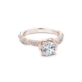 Noam Carver Floral Engagement Ring B081-02RA