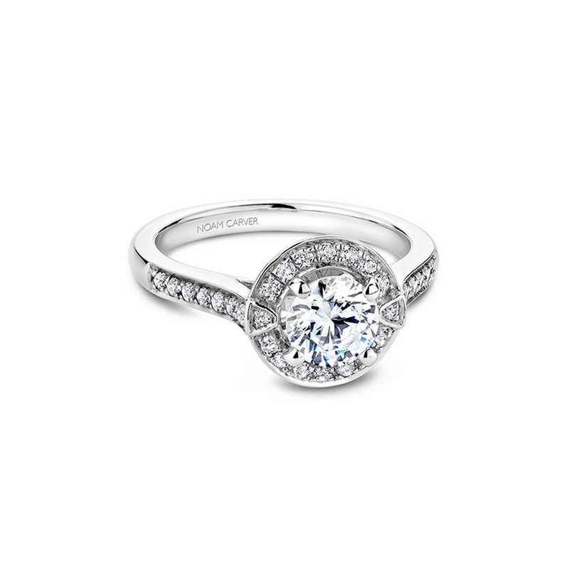 Noam Carver Floral Engagement Ring B066-01A