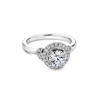 Noam Carver Floral Engagement Ring B072-01A
