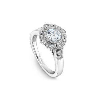 Noam Carver Floral Engagement Ring B091-01A