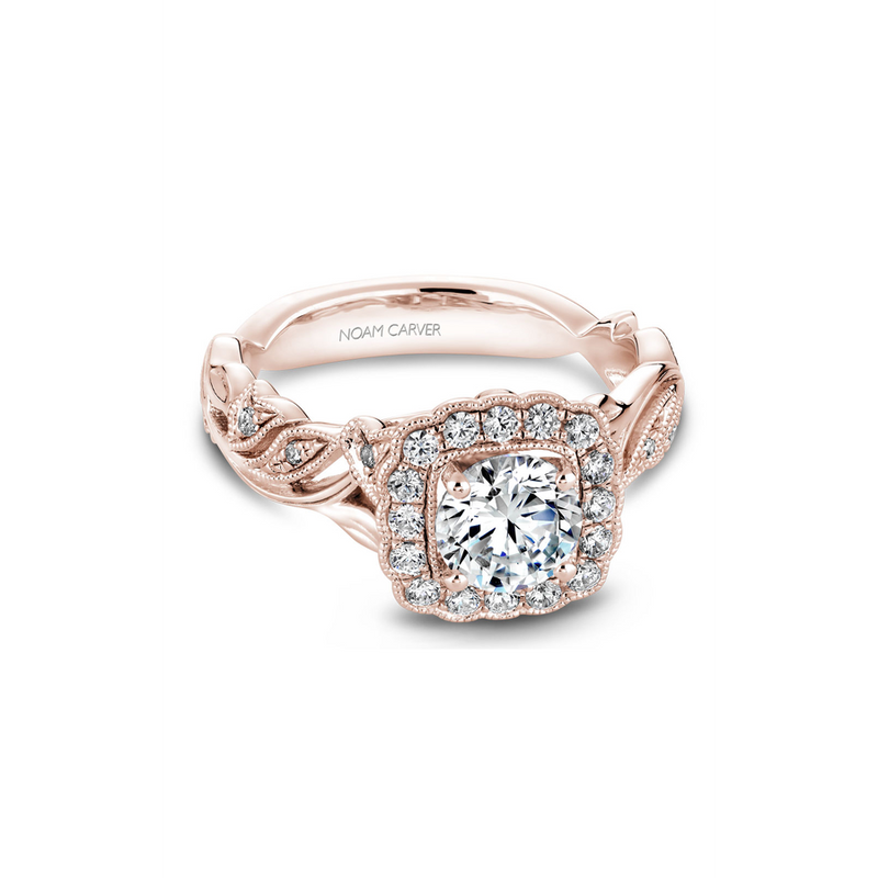 Noam Carver Floral Engagement Ring B075-01RA