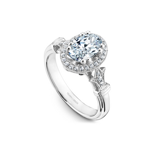 Noam Carver Floral Engagement Ring B076-02A