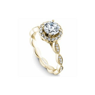 Noam Carver Floral Engagement Ring B085-01YA