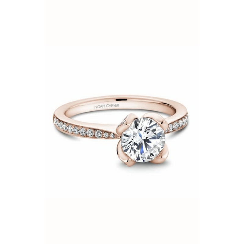 Noam Carver Floral Engagement Ring B019-01RA