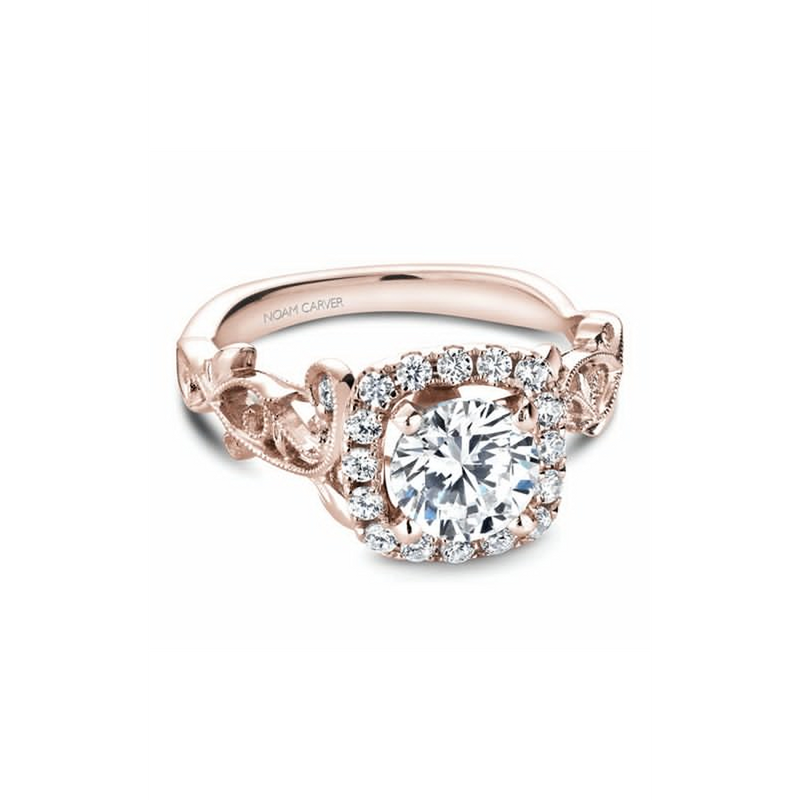 Noam Carver Floral Engagement Ring B151-01RA