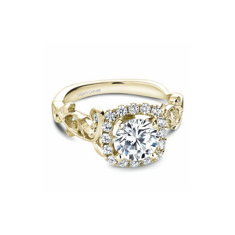 Noam Carver Floral Engagement Ring B151-01YA