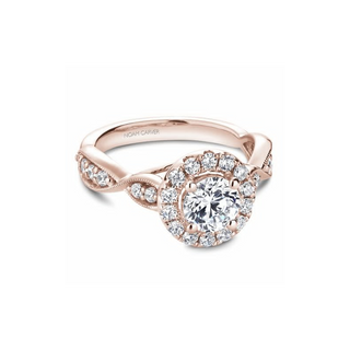 Noam Carver Floral Engagement Ring B160-01RA
