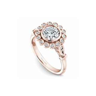 Noam Carver Floral Engagement Ring B170-01RA