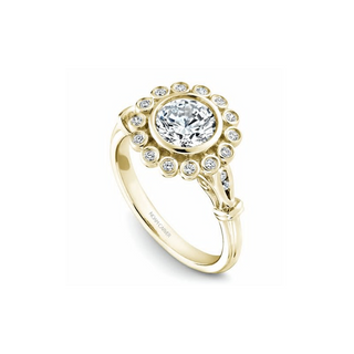 Noam Carver Floral Engagement Ring B170-01YA