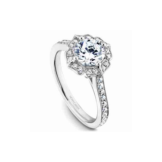 Noam Carver Floral Engagement Ring R031-01A