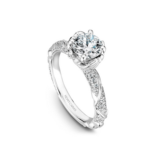 Noam Carver Floral Engagement Ring B081-02A