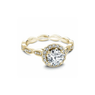 Noam Carver Floral Engagement Ring B085-01YA
