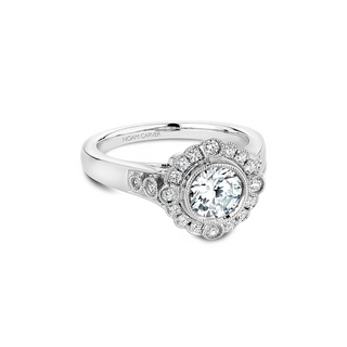 Noam Carver Floral Engagement Ring B091-01A