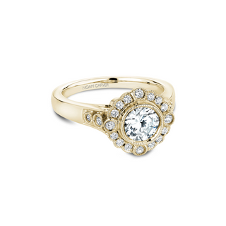 Noam Carver Floral Engagement Ring B091-01YA