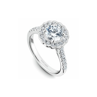 Noam Carver Floral Engagement Ring B150-01A