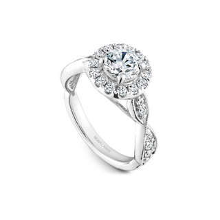 Noam Carver Floral Engagement Ring B160-01A