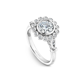 Noam Carver Floral Engagement Ring B170-01A
