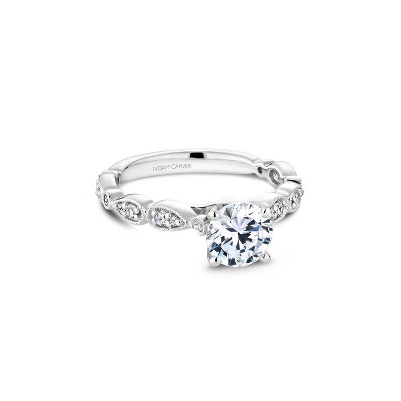 Noam Carver Floral Engagement Ring B204-01A
