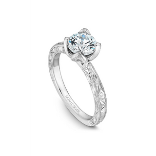 Noam Carver Floral Engagement Ring B019-02EA