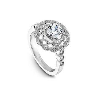 Noam Carver Floral Engagement Ring B068-01A