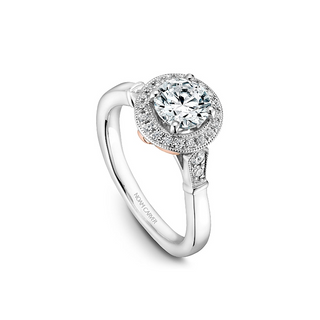 Noam Carver Floral Engagement Ring B077-01A
