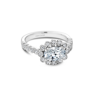 Noam Carver Floral Engagement Ring B221-01A