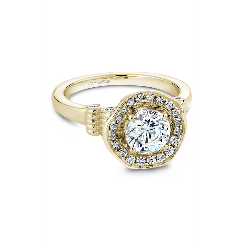 Noam Carver Floral Engagement Ring B014-01YA