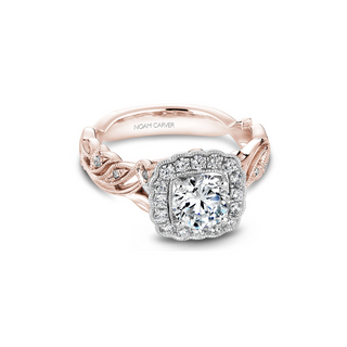 Noam Carver Floral Engagement Ring B075-01RWA
