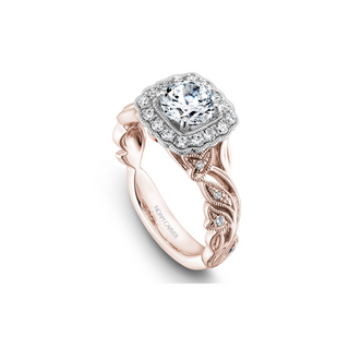 Noam Carver Floral Engagement Ring B075-01RWA