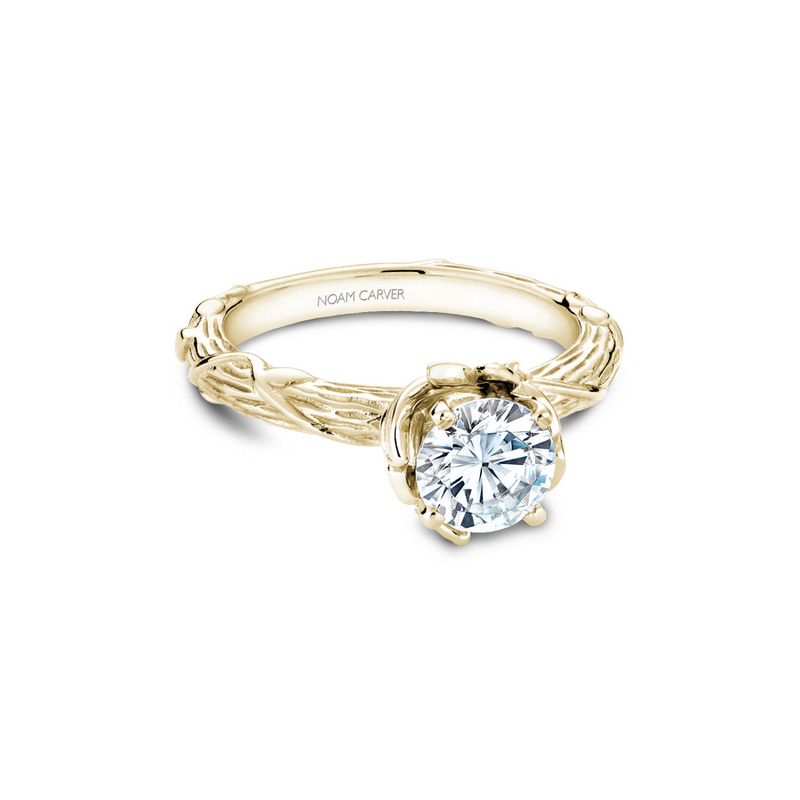 Noam Carver Floral Engagement Ring B081-01YA