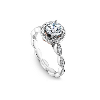 Noam Carver Floral Engagement Ring B085-01A