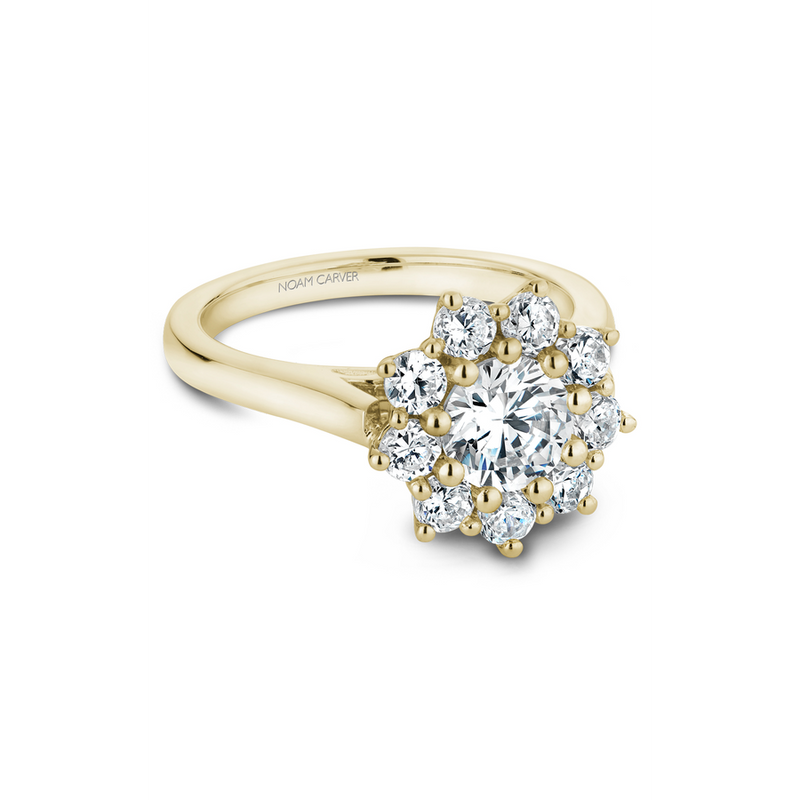 Noam Carver Floral Engagement Ring B090-01YA