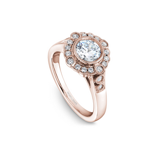 Noam Carver Floral Engagement Ring B091-01RA
