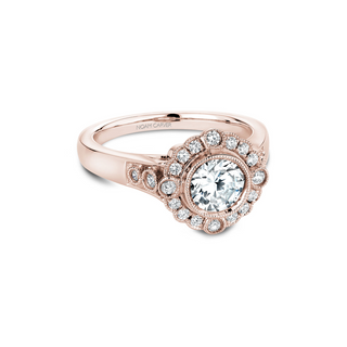Noam Carver Floral Engagement Ring B091-01RA