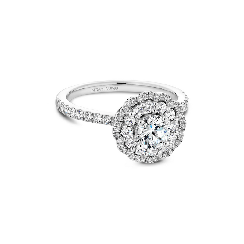Noam Carver Floral Engagement Ring B142-16A