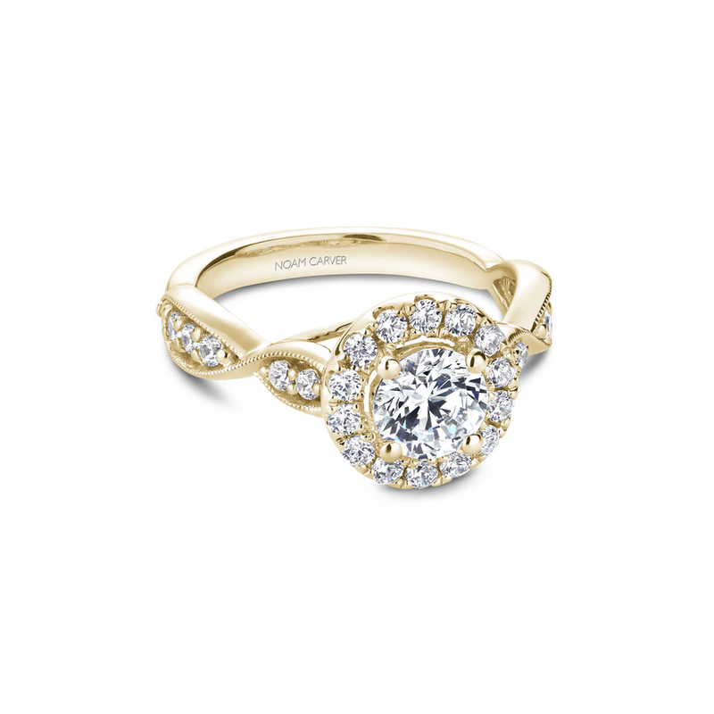Noam Carver Floral Engagement Ring B160-01YA