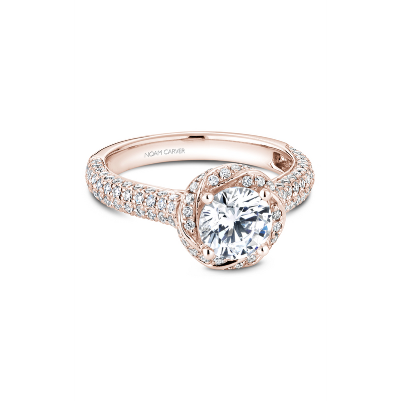 Noam Carver Floral Engagement Ring B164-01RA