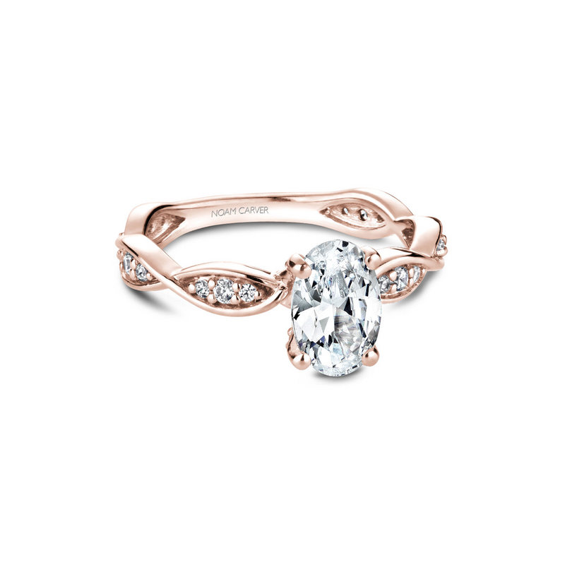 Noam Carver Floral Engagement Ring B197-02RA