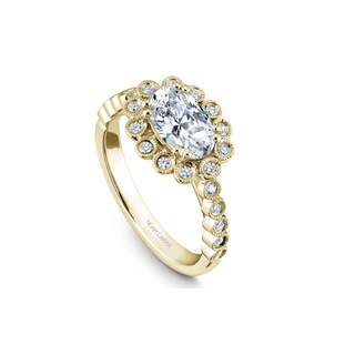 Noam Carver Floral Engagement Ring B221-01YA