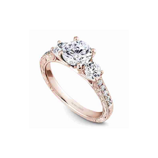 Noam Carver 3 Stone Engagement Ring B206-01RA