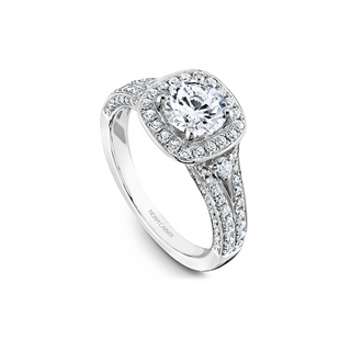 Noam Carver Halo Engagement Ring B172-01A